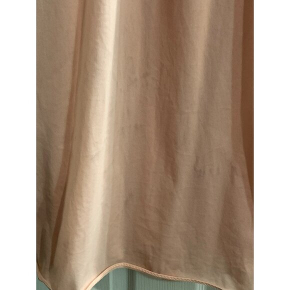 VTG 70s Peach Nylon Nightgown John Kloss For Cira S Cottagecore Peasant Prairie - Picture 9 of 9